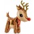 Pretty Reindeer Elf Day Christmas 3D Balloon